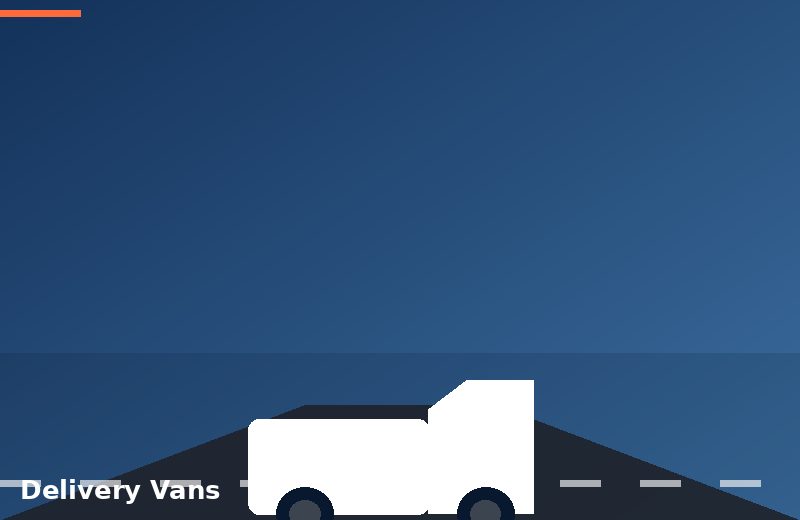 Delivery van used for last-mile routes