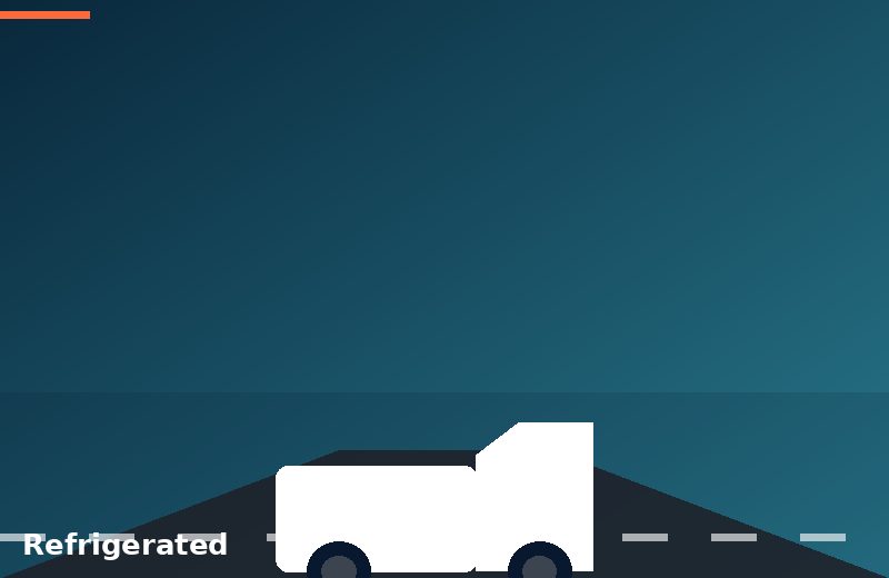 Refrigerated truck for temperature controlled cargo