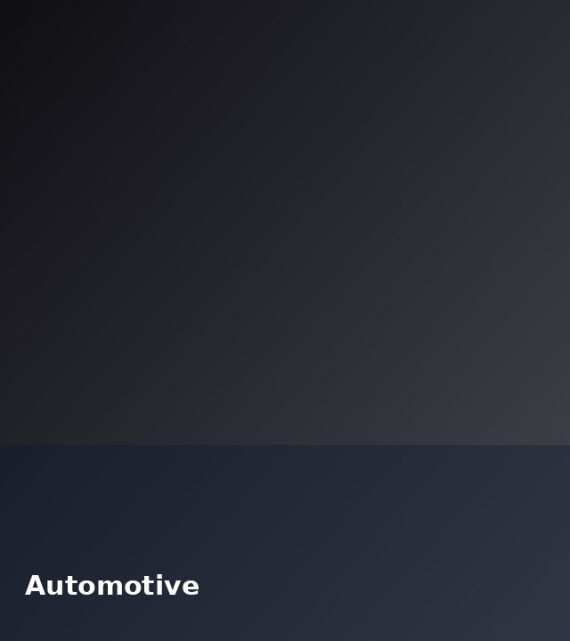 Automotive parts on a rack
